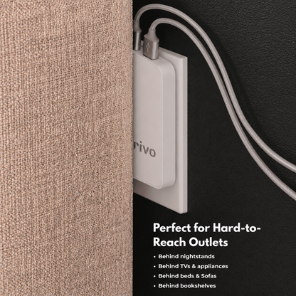 20W Ultra Slim Flat USB-C Wall Charger White